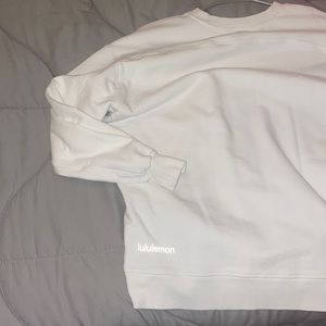 Lululemon white perfectly oversized crew